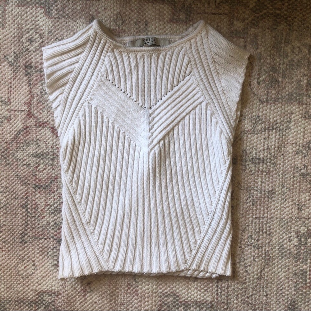 Guess cropped sweater top